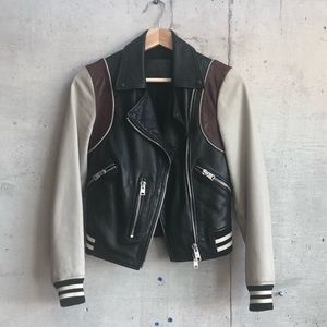 Allsaints Leather Bomber Jacket - Limited Edition